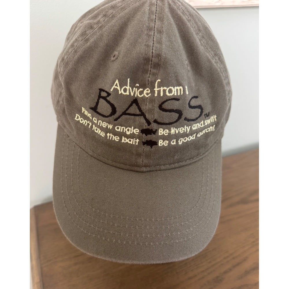 Mens Vintage OC Advice from Bass Hat One Size Fishing and Outdoor Activities Cap